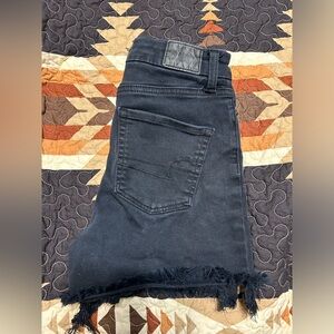 Black American Eagle Jean Shorts